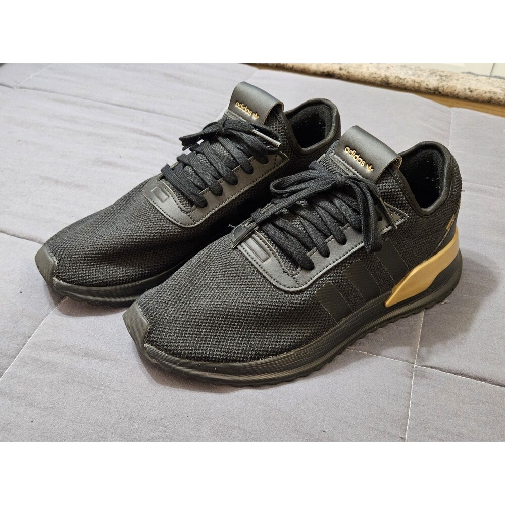 Adidas Originals U_Path X C Black & Gold Running Sneakers Mens Size 10.5 FW7573